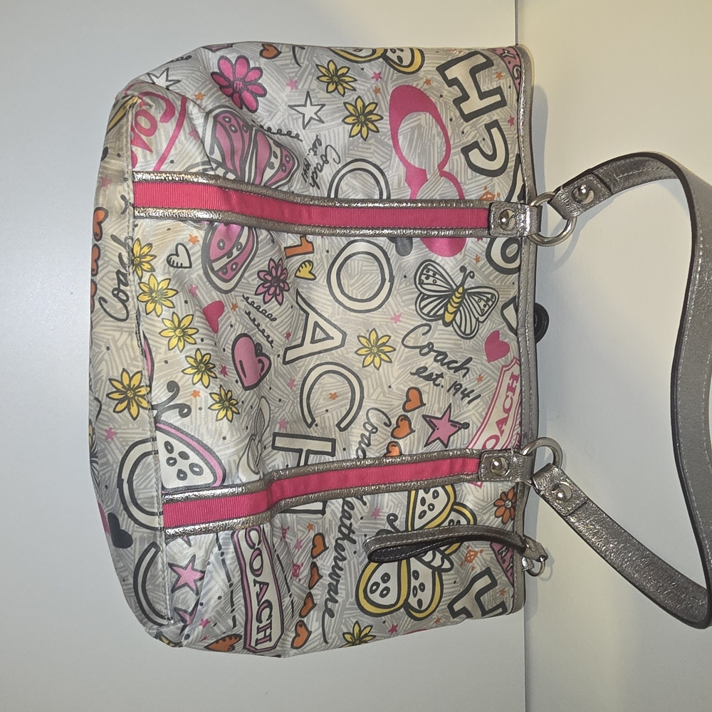 Coach Multicolor Graphic Tote Bag
